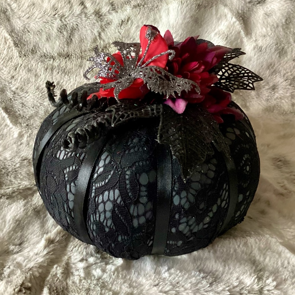 Black Ceramic Pumpkin